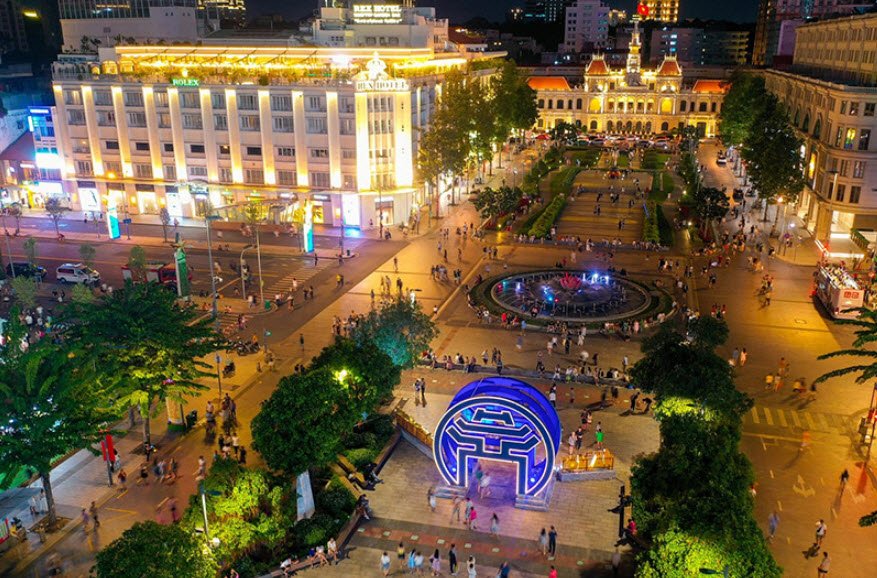 Nguyen Hue Walking Street, Ho Chi Minh City, Vietnam